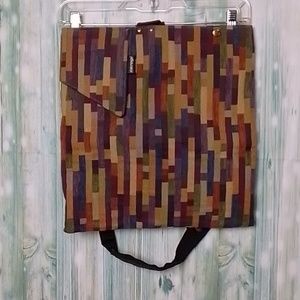 Carogi earth tone color block bag